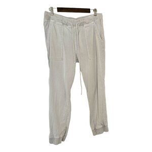 Bella Dahl Light Grey Jogger W/ Tie Waist Detail Sz L